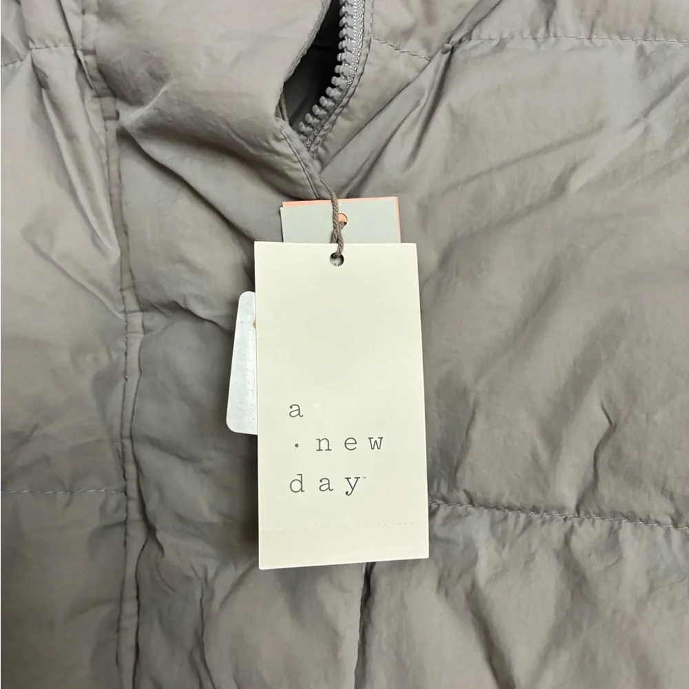 a new day Women's Long Puffer Jacket - Soft Gray - Picture 2 of 11